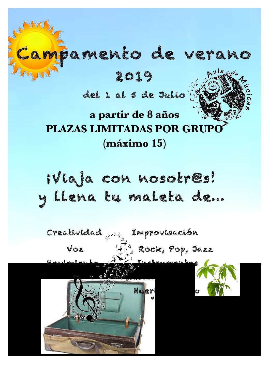 Campamento verano 2018 - Aula de Músicas